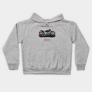 1939 Beemer Type 255 RS 500cc Motorcycle TT winner MotorManiac Kids Hoodie